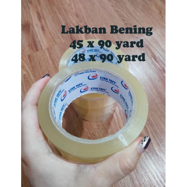 

lakban bening 45 x 90 yard