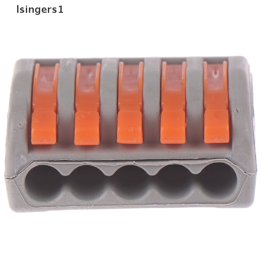 (lsingers1) Blok Terminal Sambungan Kabel Listrik 2 / 3 / 4 / 5 / 8 Way Reusable