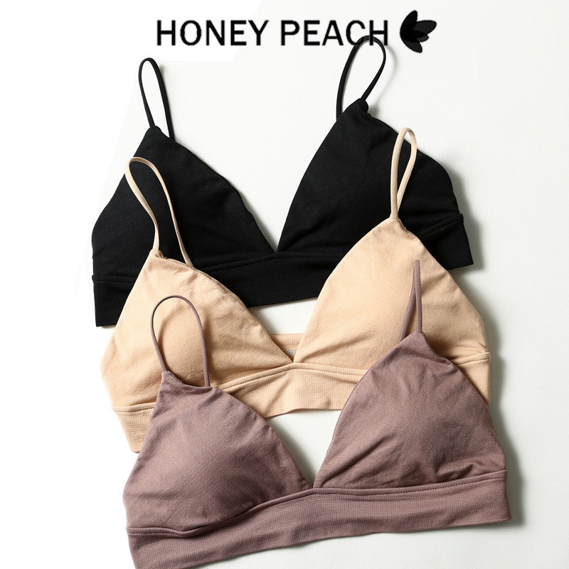 Triangle Cup Bra Lembut Tanpa Stres Pakaian Nyaman Wanita Jepang Bras Seamless