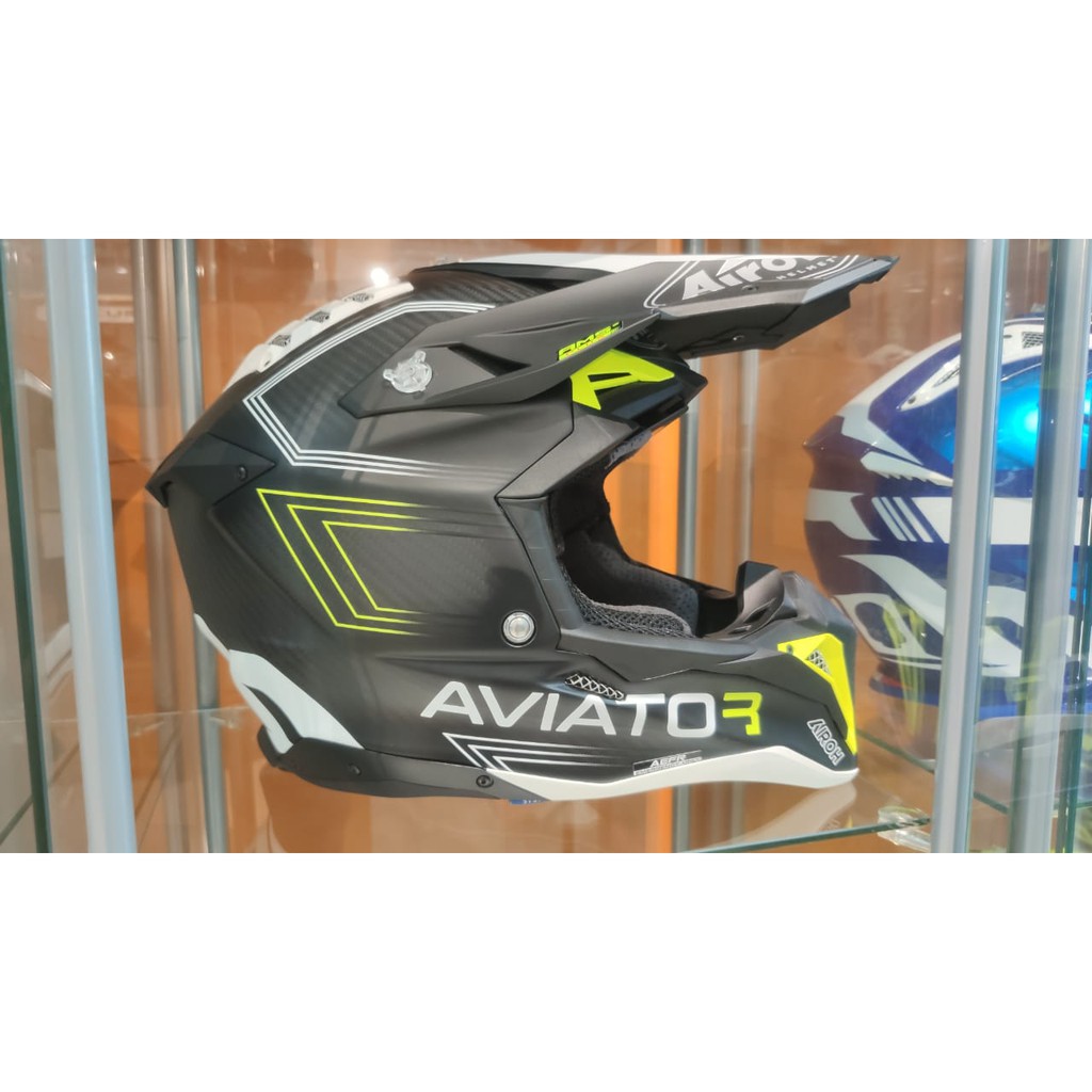 Helm Airoh Aviator 3 Helm airoh Aviator 2021 Yellow Matt Primal