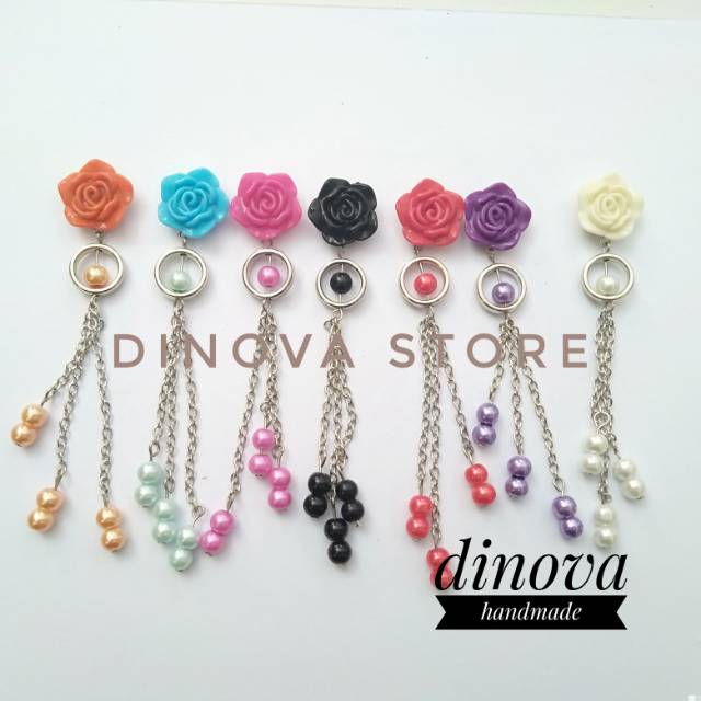 Bdrm04/Bros dagu resin mawar juntai mutiata murahh/brosdagu murah/dinova store