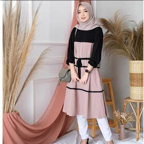 Ocha tunik/ baju atasan wanita muslimah/ baju tunik wanita terbaru2021
