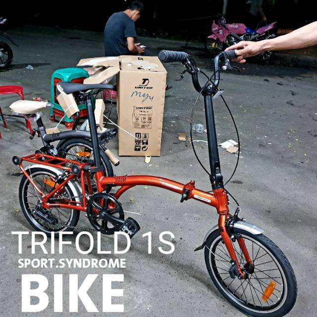 united folding bike harga