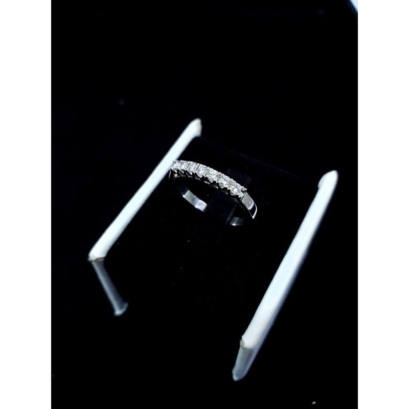 cincin listring mata 7 emas putih berlian