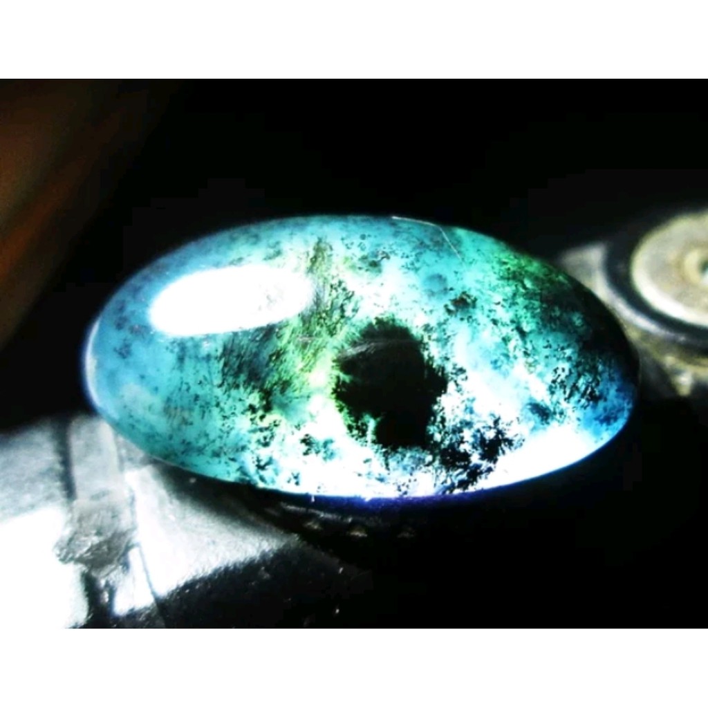 BACAN DOKO batu akik natural bacan doko majiko kristal size jumbo 22,5mm