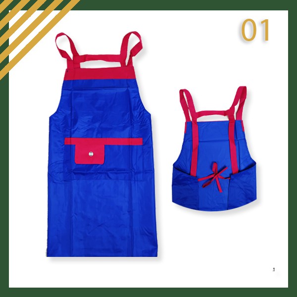 Celemek Anti Air | Apron Celemek Masak Plastik PVC Anti Air Waterproof Anti Minyak Dewasa Murah