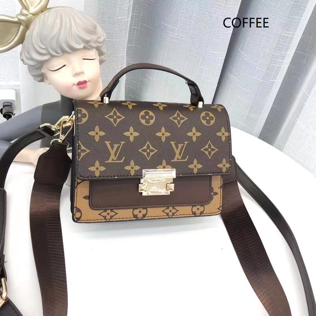 BJ66646 - BEIGE/BLACK/BROWN/COFFEE - TAS SLEMPANG WANITA FASHION IMPORT MODIS ELEGAN TERMURAH TERLARIS TERBARU BAGSTORE JAKARTA TAS BATAM ZC6646