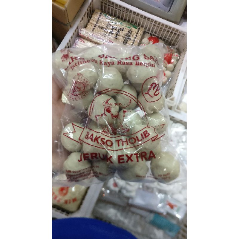 

Bakso tholib jeruk extra isi 25