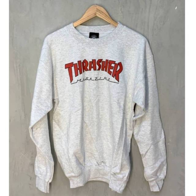 thrasher outlined crewneck