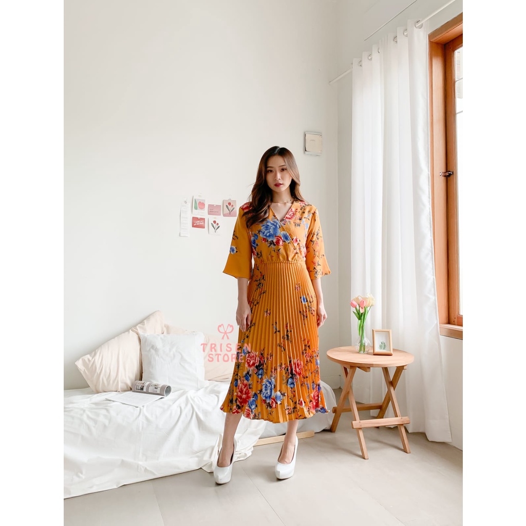 Trisenstore Dress Plisket Ayana
