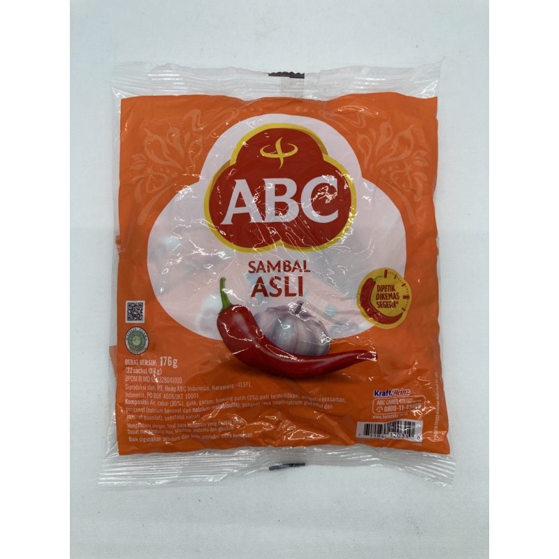 

ABC Saus SAMBAL ASLI 22’x8g SACHET