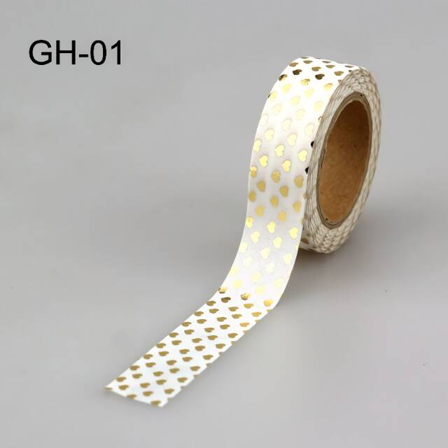 

GH 6X 15mm Gold Foil Washi Tapes