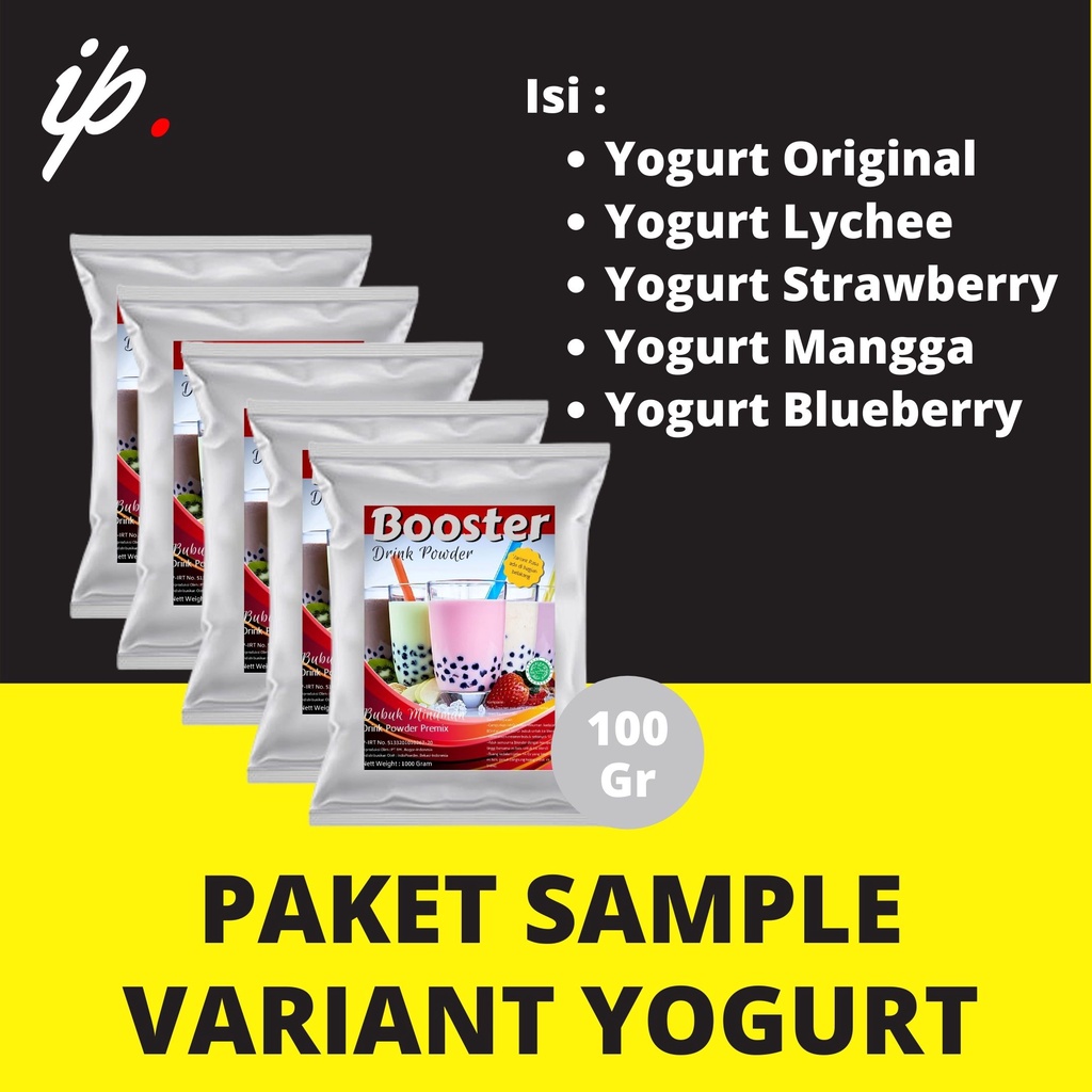 PAKET TESTER / SAMPLE Best 5 Varian YOGURT  Harga adalah 1 Paket berisi 5 Variant