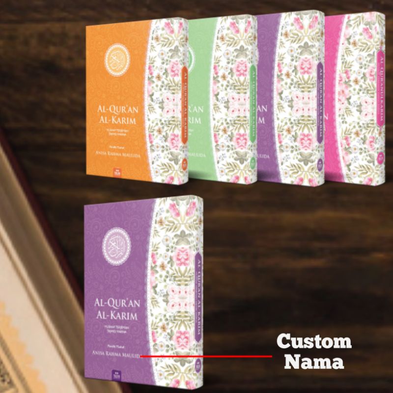 Al Quran Custom Nama / Al Quran Wanita / Al Quran Kado / Al Quran Mahar / A5