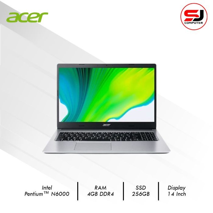 Acer ASPIRE 3 Slim A314-35-P69E Silver Intel Pentium N6000/4GB/SSD 256