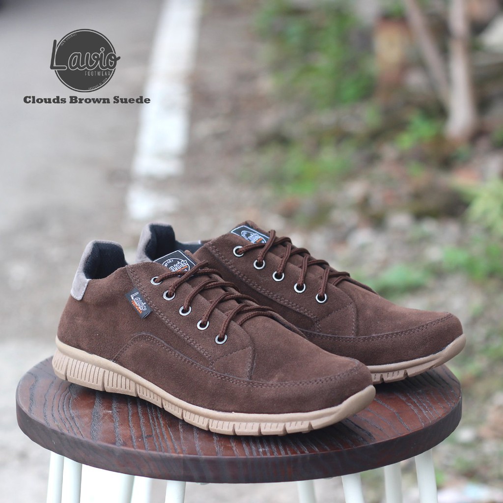 SEPATU SNEAKERS LAVIO CLOUDS ORIGINAL BAHAN SUEDE DAN GLOSS