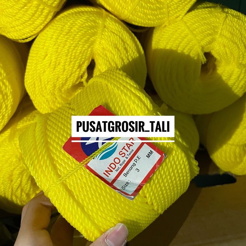 

HenJO Tali 3mm / Tali Tambang 3mm PE 1 ROL 0,6 KG Murah