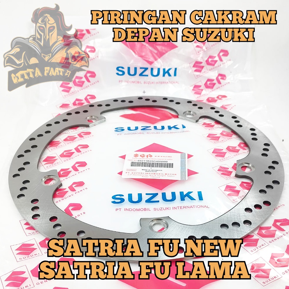 PIRINGAN CAKRAM DEPAN SUZUKI SATRIA FU KUALITAS ASLI ORIGINAL SUZUKI SGP PRESISI ANTI SELIP AWET DAN DIJAMIN MANTAP SATRIA FU NEW SATRIA FU LAMA