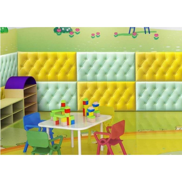 ELFYDO - HL0206 Wallpaper 3D Foam Stiker Wallpaper Foam Kedap Suara Tahan Air Headboard Bed Wallfoam Empuk Dekorasi Rumah