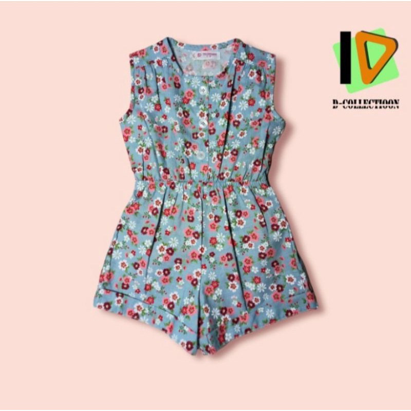 Baju anak perempuan.Jumpsuit anak perempuan umur 1 - 2 tahun .
