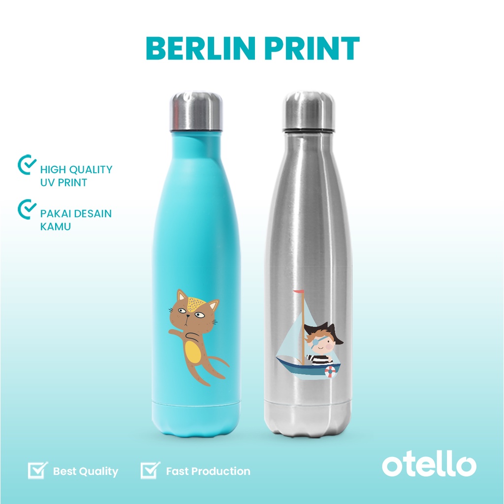 Otello - Custom Tumbler Print UV Cetak Gambar Botol Minum Bowling Tumblr 500 ml Berlin Hadiah