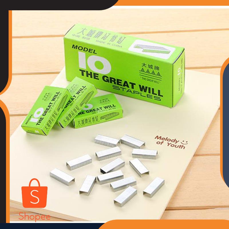 

Isi Staples No 10 Murah 1kotak Mini isi 1000 isi Staples Import