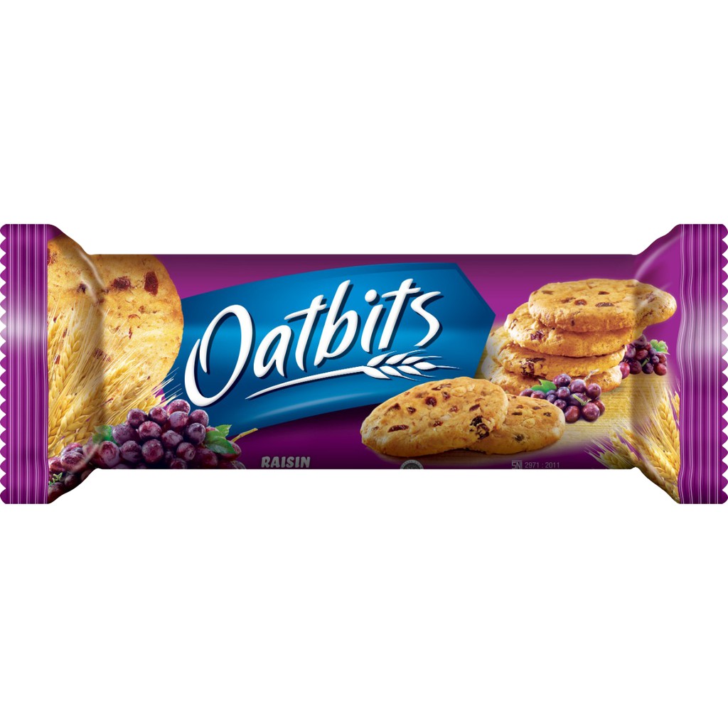 

Biskuit Oat Oatbits Rasa Raisin, Kismis, Biskuit Sehat