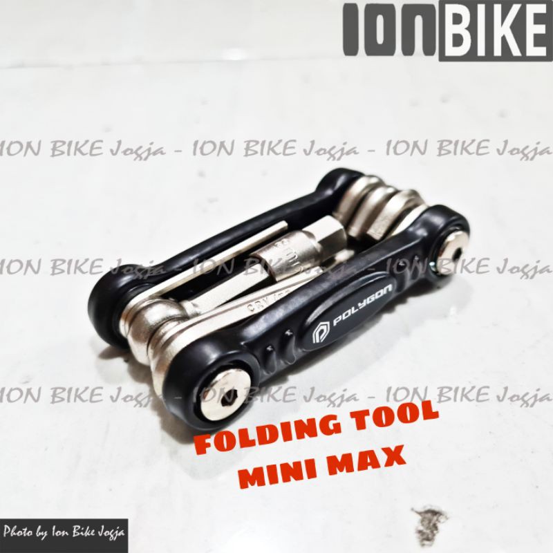 kunci L Polygon mini max 9 in 1 - minimax toolkit folding tool sepeda kunci lipat tekuk awet murah