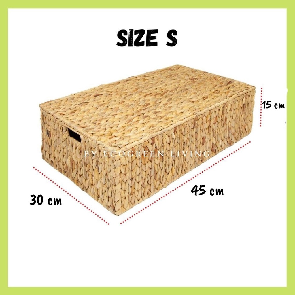 ECOGEEN LIVING BOX RECTANGLE ECENG TUTUP UKURAN BESAR (Dengan rangka besi di dalamnya)