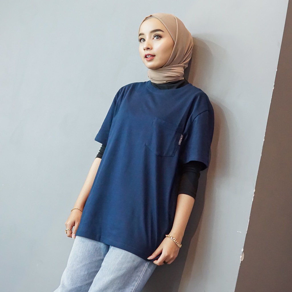 JINISO T-Shirt Pocket Everyday Kaos Basic-5