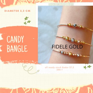  Gelang  kawat bulat bola candy fashion emas  asli bangle 