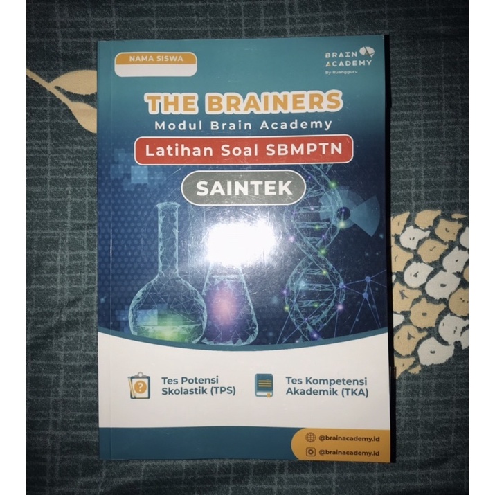 Preloved Buku Brain Academy by Ruang Guru (Free print soal kitab numerik)