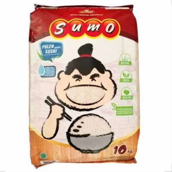 BERAS PREMIUM SUMO MERAH 10KG NASI SUSHI PULEN HALAL MUI