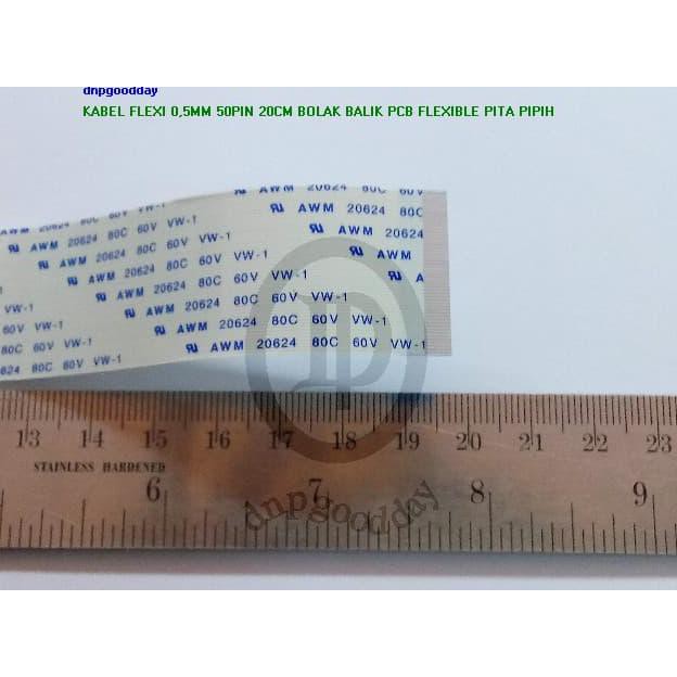 

Kabel Flexi 0,5Mm 50Pin 20Cm Bolak Balik Pcb Flexible Pita Pipih Dnpgood11