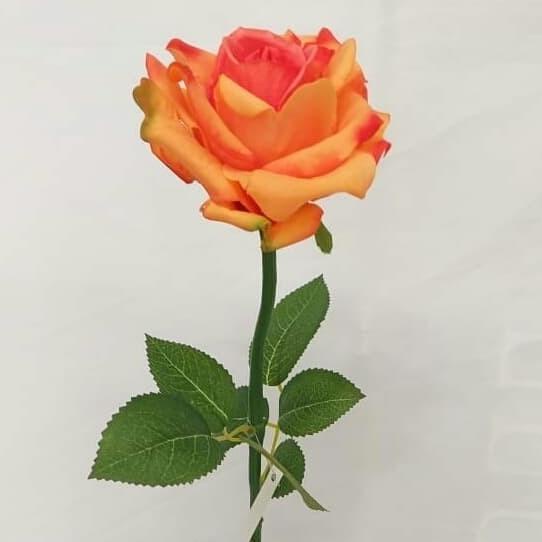 ☍ Mawar Latex Artificial - Bunga Mawar Artificial Bahan Latex Murah - Merah (Stock banyak)