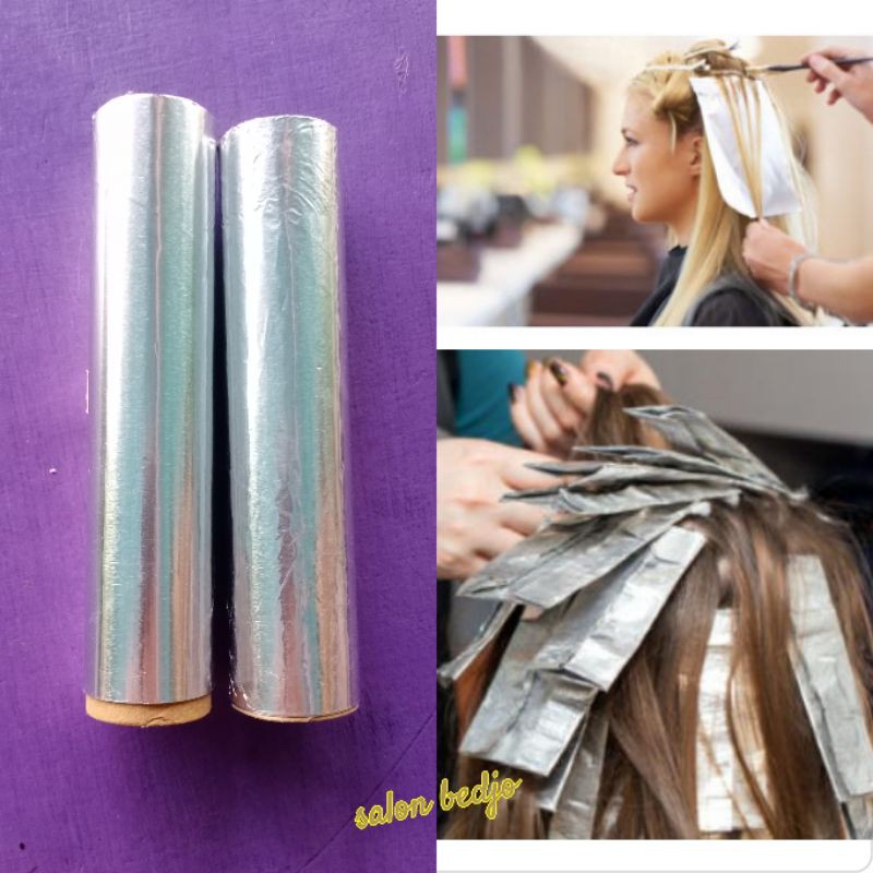 Alumunium foil roll highlight rambut