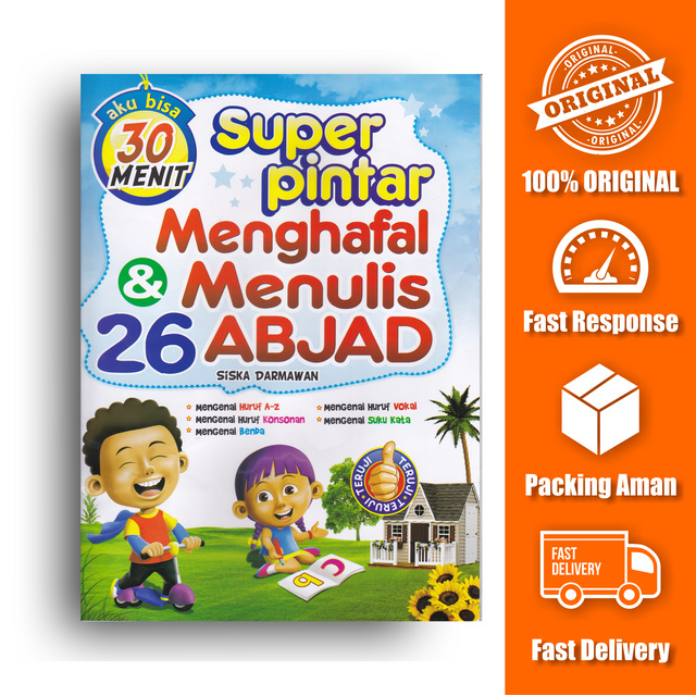 Buku Anak Super Pintar Menghafal & Menulis 26 Abjad