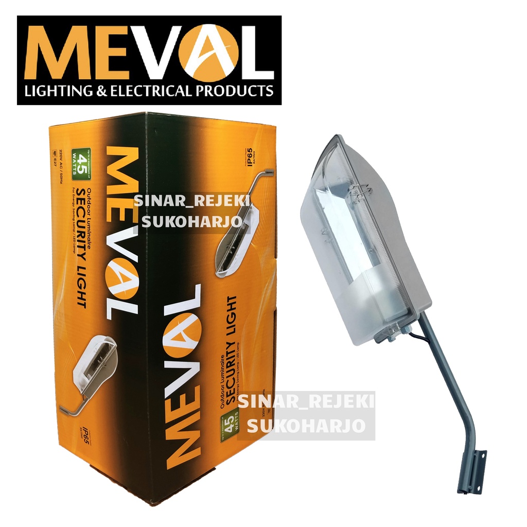 Meval Security Light / Rumah Fixture Lampu Jalan Meval