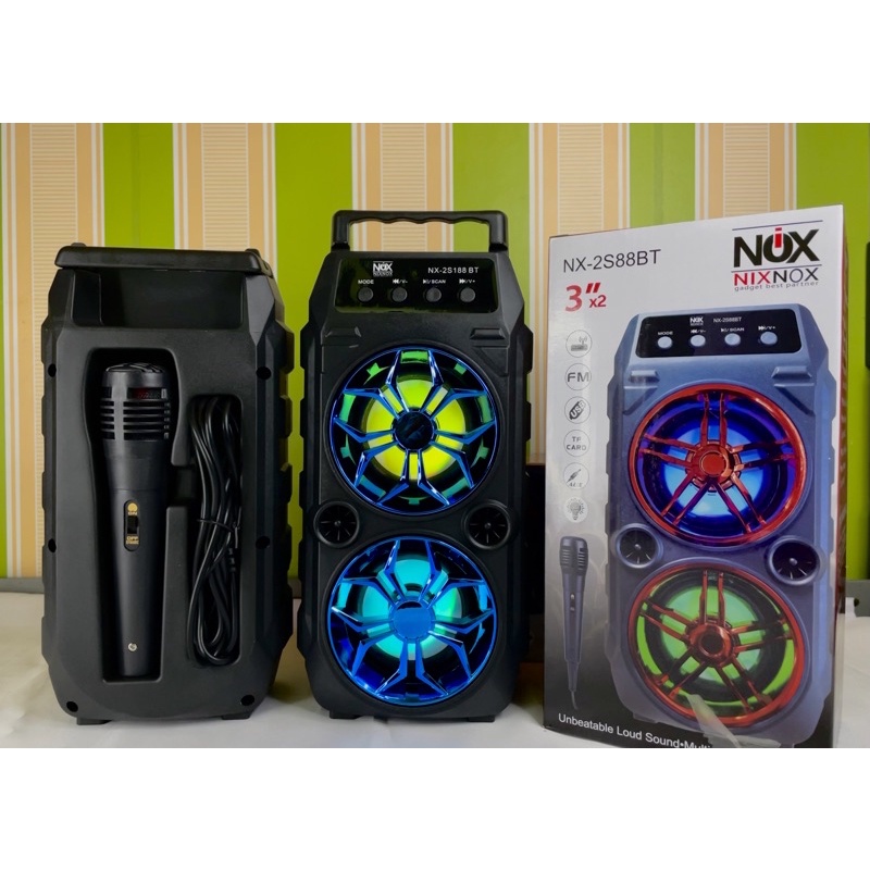 Speaker bluetooth  portabel BIG BASS S88 speaker bluetooth termurah-NX 2s188 biru