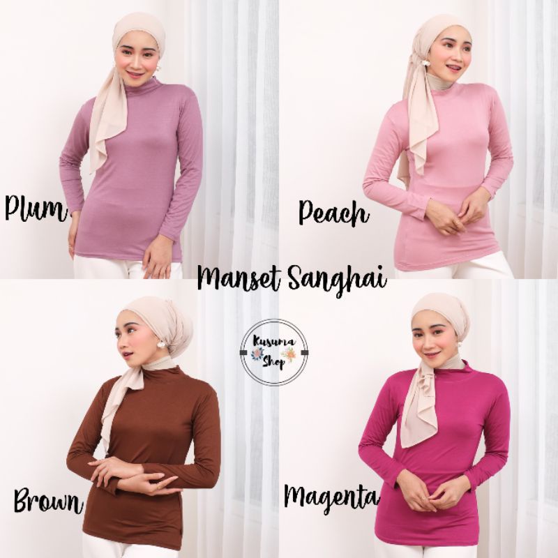 Manset Kaos Sanghai Bahan Rayon Super Adem size L XL XXL