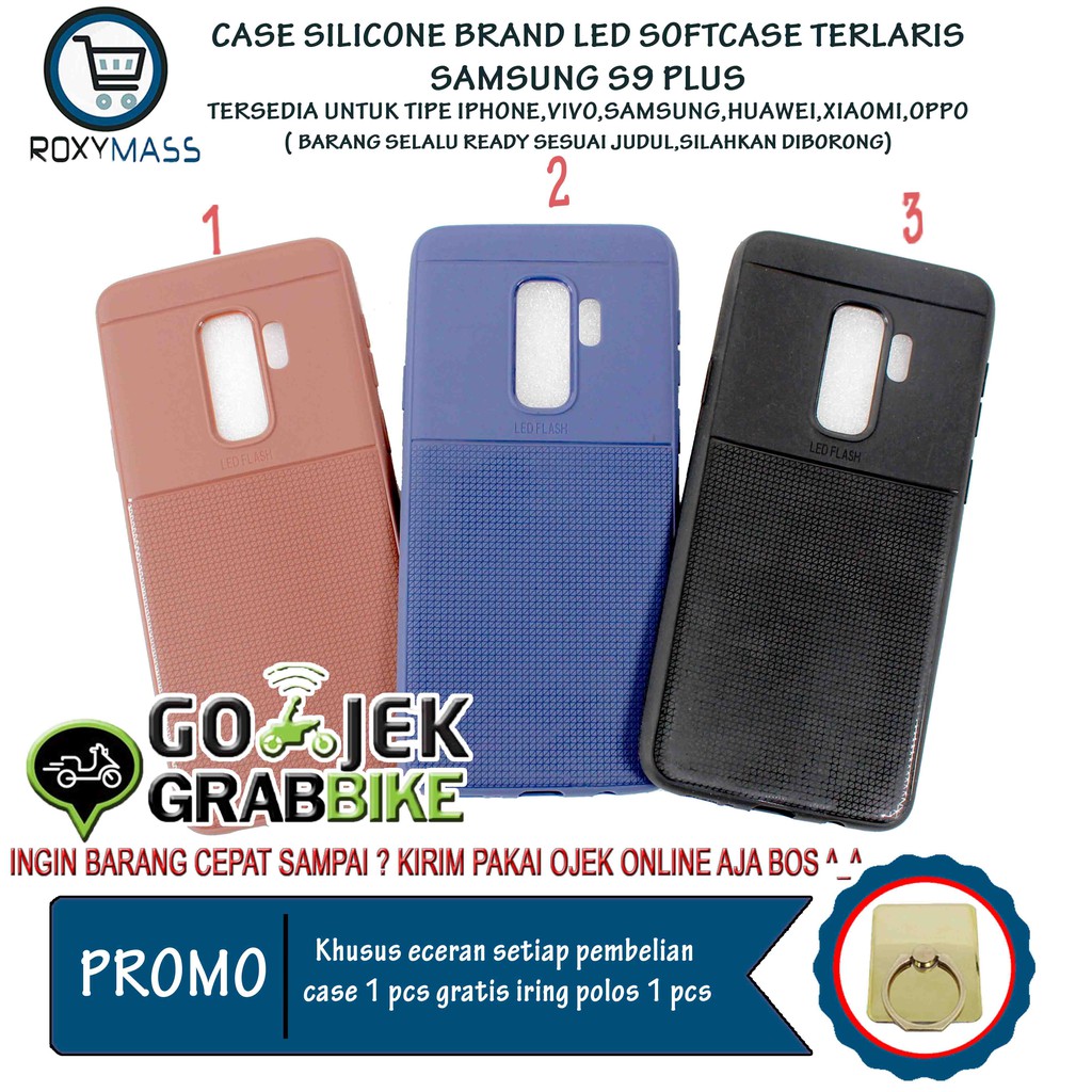 Terlaris Termurah Samsung S9 Plus Case Merk Led Flash Softcase Keren Silicone Hp Kekinian