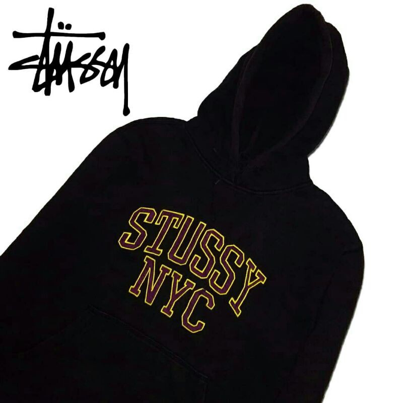 Jaket Vintage Stussy NYC Hoodie Second Bekas Preloved Murah