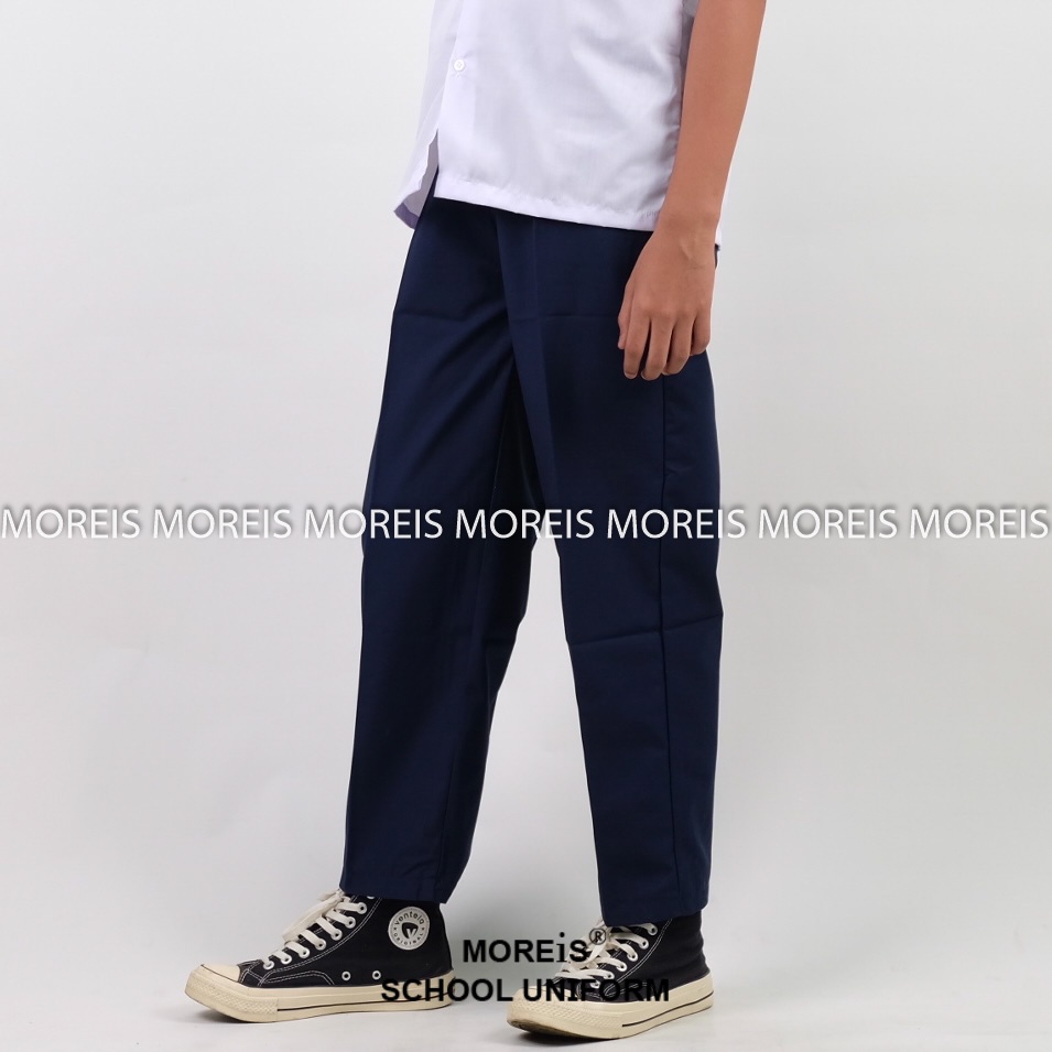 Celana SD/SMP Panjang Karet Biru Dongker