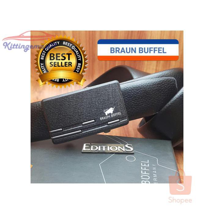IKAT PINGGANG PRIA GESPER SABUK KTG2I191  KULIT BRAUN BUFFEL AAA 61 IMPORT