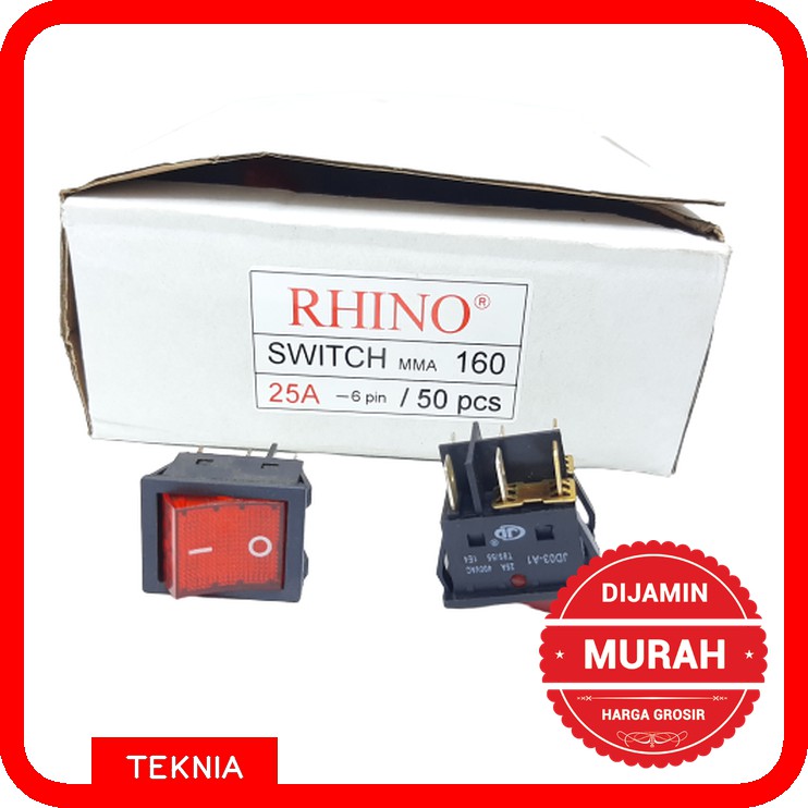 Saklar Mesin Las - Switch Mesin Las- Swicth On Off 25a RHINO