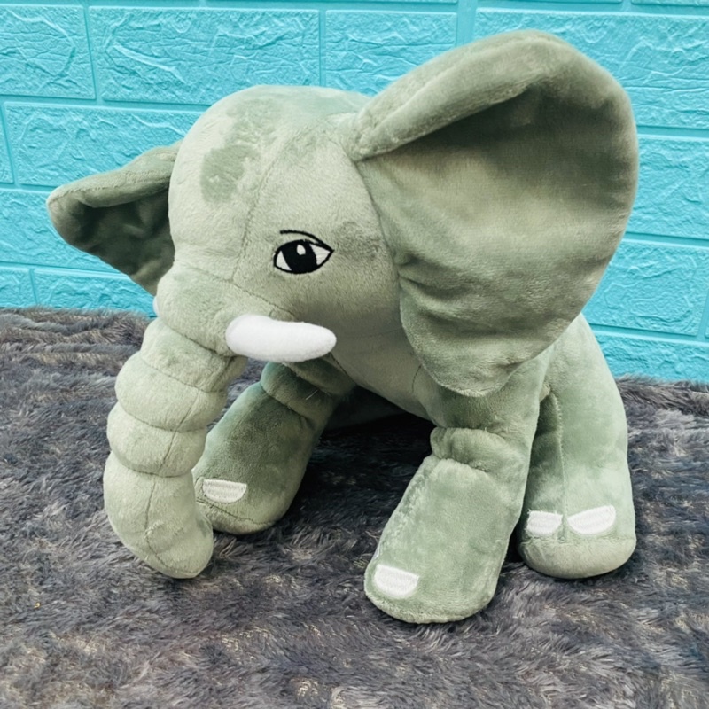 Boneka Gajah Hippo Gajah tinggi 30cm Berlabel SNI