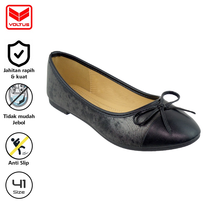 VOLTUS Sepatu Wanita Frisca Black Size 36-41 Slipper Women Shoes Sepatu Perempuan VOL-1556020 Hitam