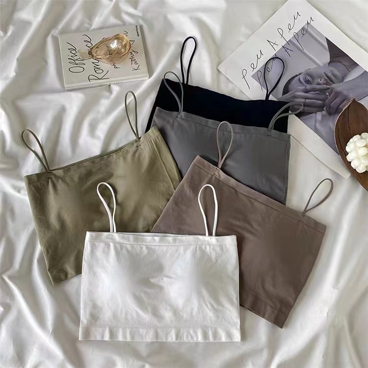 TankTop Polos / TankTop Wanita Tali Kecil / Tank Top Crop-7