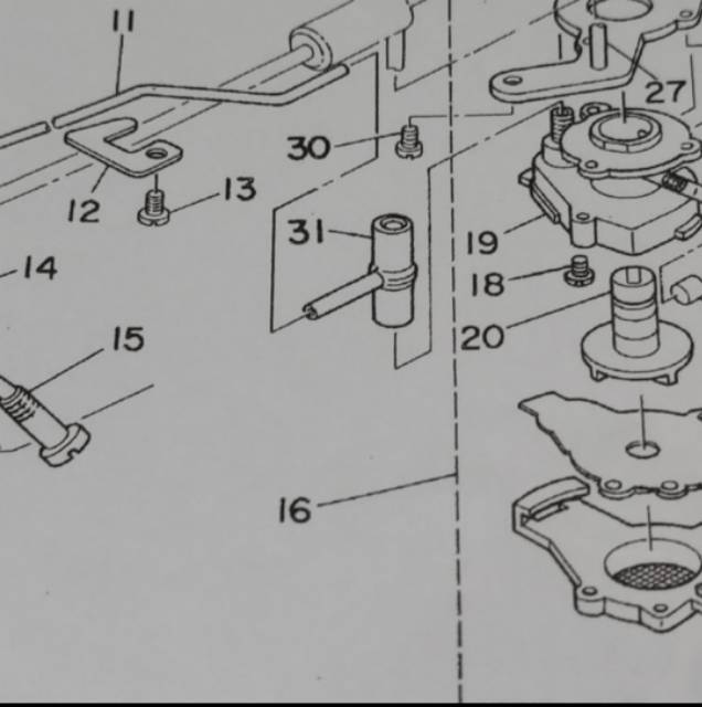 110-24109 Karet T - Mesin Jahit Model Juki