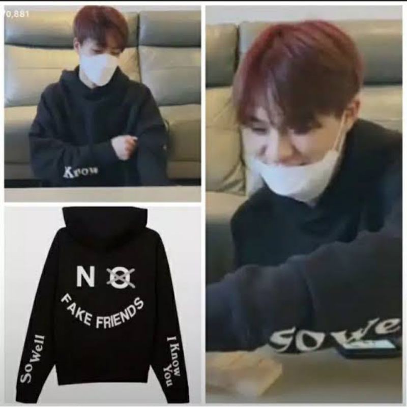 Jaket Hoodie Jumper NCT NO FAKE FRIENDS FREE FOTO NCT